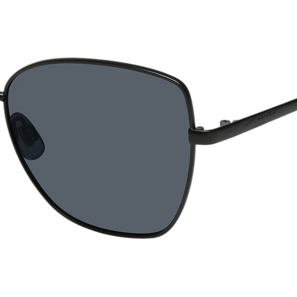 NWT Kurt Geiger London Black Sunglasses Logo Case and Cloth Included - Picture 4 of 4